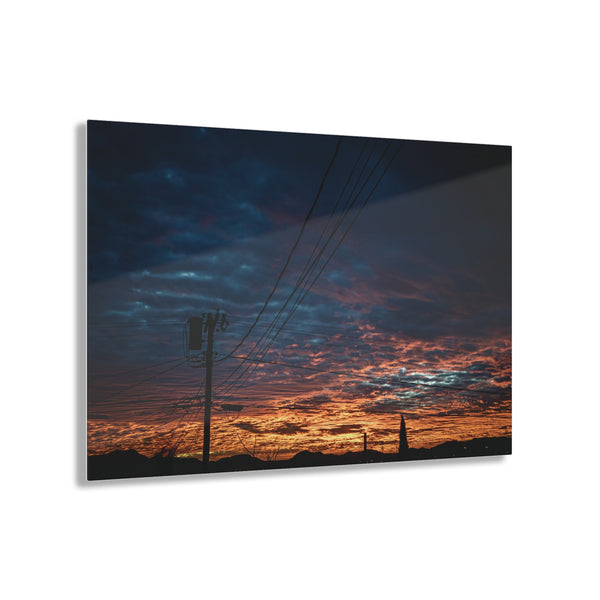 Sunset On A Wire,  Acrylic Print