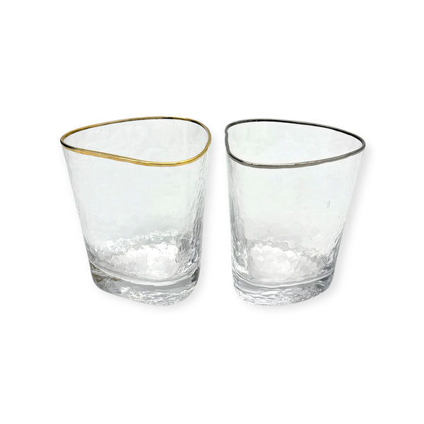 Triangular Double Old Fashion Glass