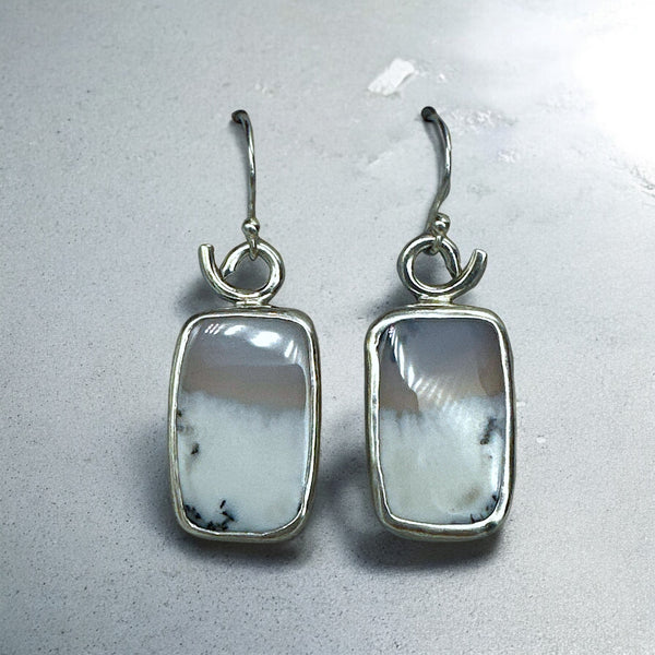 Dendritic Opal Earrings