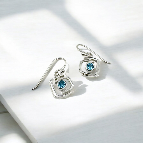 Modern Drop - Blue Topaz