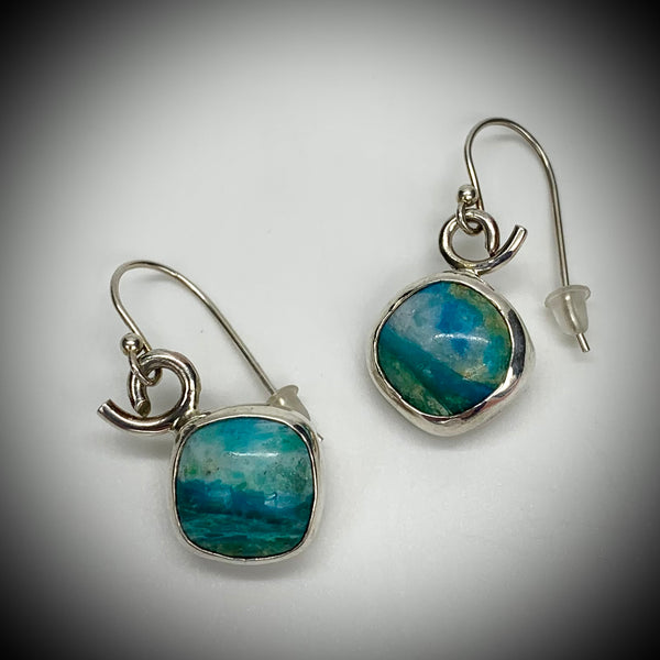 Blue Opal Earrings