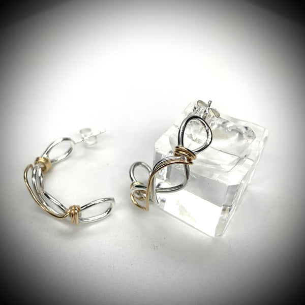 Barbed Wire Post Earrings