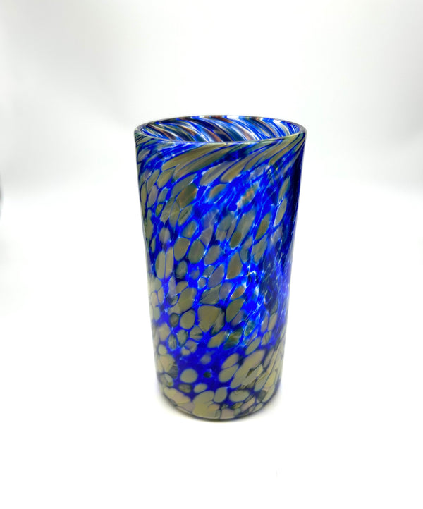 Cobalt Speckle Juice Cup