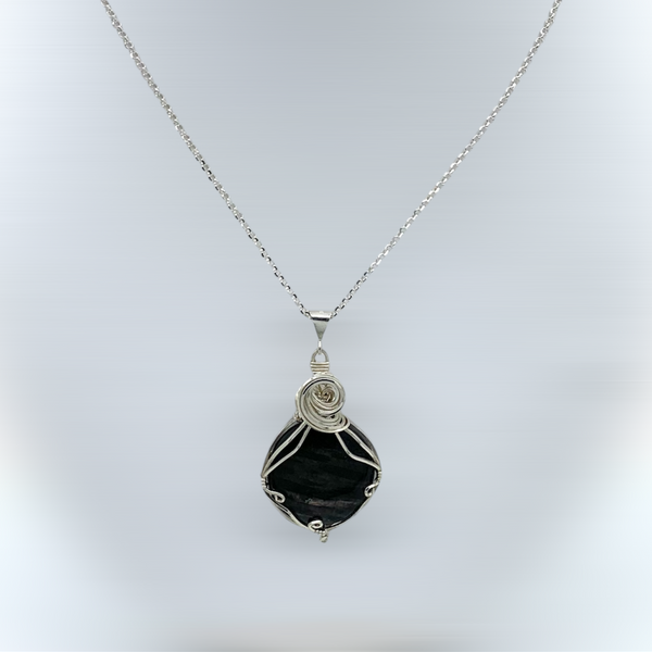 Black Onyx Gemstone Pendant