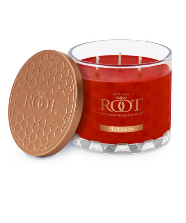 3 Wick Hollyberry Honeycomb Candle