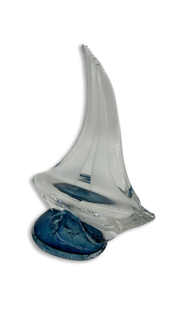 Sailboat Sculpture - Glass Edgecomb Potters