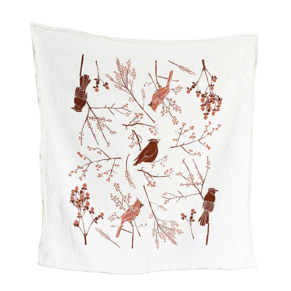 Birds & Berries Towel