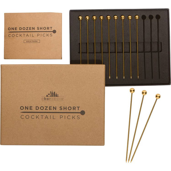 Gold Finish Cocktail Picks