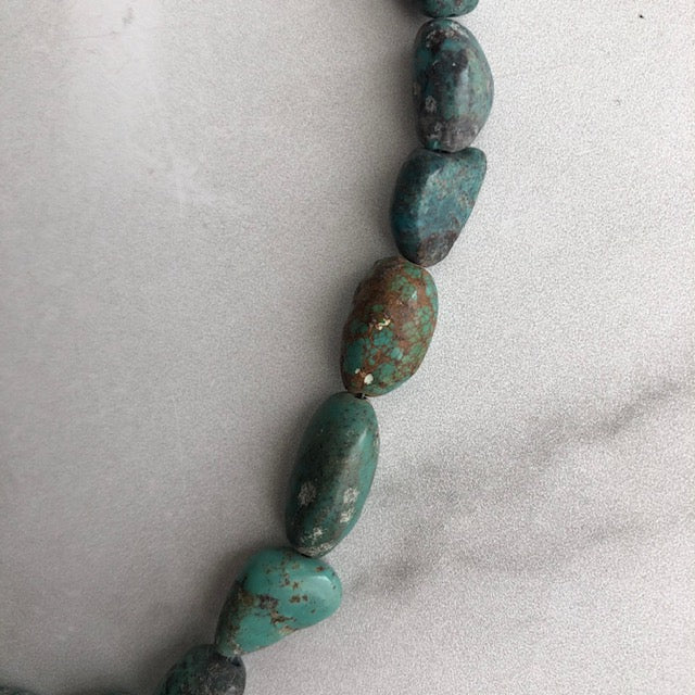 Strand of Chunky Turquoise - Jewelry Edgecomb Potters