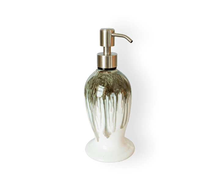 Soap Dispenser, ~12 oz - Pottery Edgecomb Potters